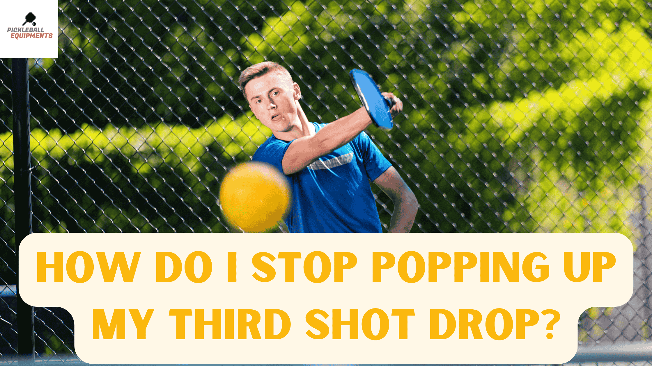 How do I stop popping up my third shot drop