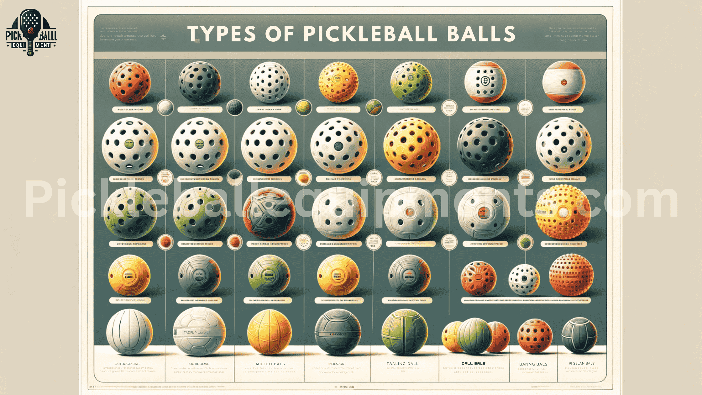 Types of Pickleball Balls